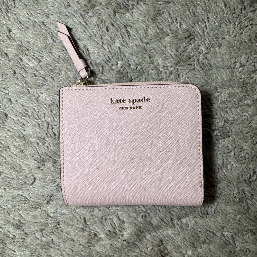 Kate Spade Madison small L zip wallet, tutu pink